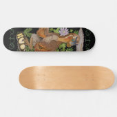 Dinosaur Raptor Oerwoud Art Skateboard (Horizontaal)