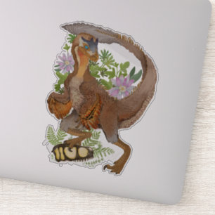 Dinosaur Raptor Oerwoud Art Sticker