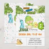 Dinosaur reçoit une invitation pour huit ans (Devant / Derrière)