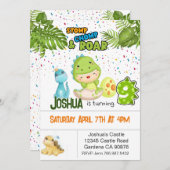 Dinosaur reçoit une invitation pour neuf ans (Devant / Derrière)