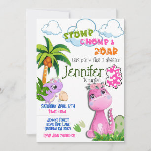Dinosaur reçoit une invitation pour trois ans