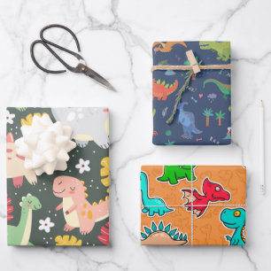 Dinosaur-reeks — Verpakkingspapier Inpakpapier Vel