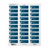 Dinosaur Return Address Etiket (Full Sheet)