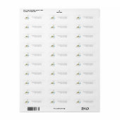 Dinosaur Return Address Label (Full Sheet)