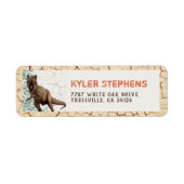 Dinosaur Return Address Labels (Voorkant)