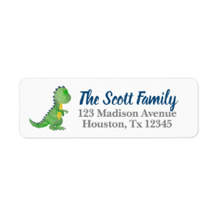 Dinosaur Return Address Labels