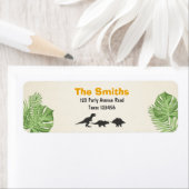 Dinosaur Return Address Labels Dinosaur Party (Insitu)