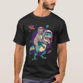 Dinosaur Rex Space Planets Sparkles T-shirt (Voorkant)