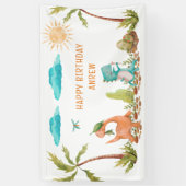 Dinosaur Rex Symbole d'anniversaire Bannière Enfan (Vertical)