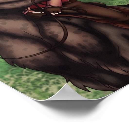 Dinosaur Rider Poster (Hoek)