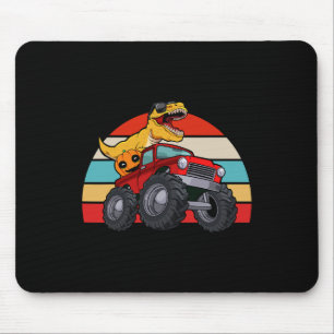 Dinosaur Riding Monster Truck Lazy Halloween Costu Muismat