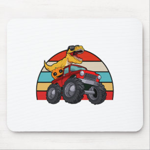 Dinosaur Riding Monster Truck Lazy Halloween Costu Muismat