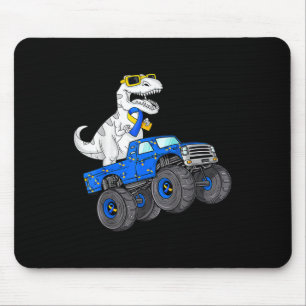 Dinosaur Riding Truck World Down Syndrome Day Boys Muismat