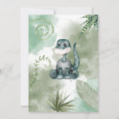 Dinosaur Roar Anniversaire Fête Invitation (Dos)