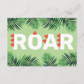 Dinosaur Roar Book Request Baby shower Informatiekaartje (Achterkant)