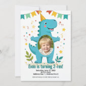 Dinosaur Roar Invitations d'anniversaire pour les (Devant)