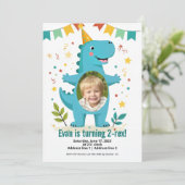 Dinosaur Roar Invitations d'anniversaire pour les (Debout devant)