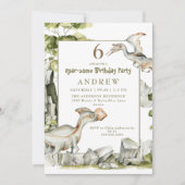 Dinosaur Roar-some Anniversaire Fête Invitation (Devant)