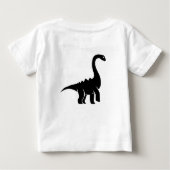 Dinosaur Rocks. T-shirt met hoes van Toddler Long  (Achterkant)