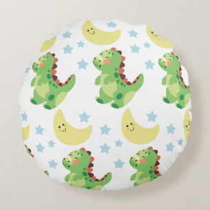 Dinosaur Rond Kussen