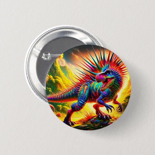 Dinosaur Ronde Button 5,7 Cm (Voorkant /achterkant)