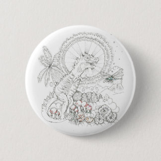 Dinosaur Ronde Button 5,7 Cm