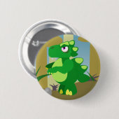 Dinosaur Ronde Button 5,7 Cm (Voorkant /achterkant)