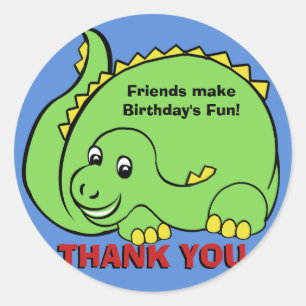 Dinosaur Ronde Sticker