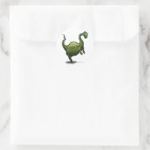 Dinosaur Ronde Sticker (Tas)