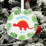 Dinosaur Rouge Stegosaurus Keepsaké Noël<br><div class="desc">Dinosaur Red Stegosaurus Tropical Keepsaké ornement de Noël * Des produits de coordination seront disponibles dans notre boutique. Contactez-nous si vous avez besoin que cette conception s'applique à un produit spécifique pour créer votre propre article de correspondance unique! Merci tellement pour voir un DoodleLulu par 2 juin conception de bogues!...</div>