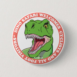 Dinosaur Safari Ronde Button 5,7 Cm