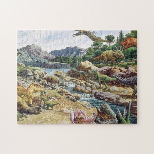 Dinosaur Scene Legpuzzel (Horizontaal)