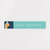 Dinosaur School Class Lunch Naam Nummer Labels (Design 1)