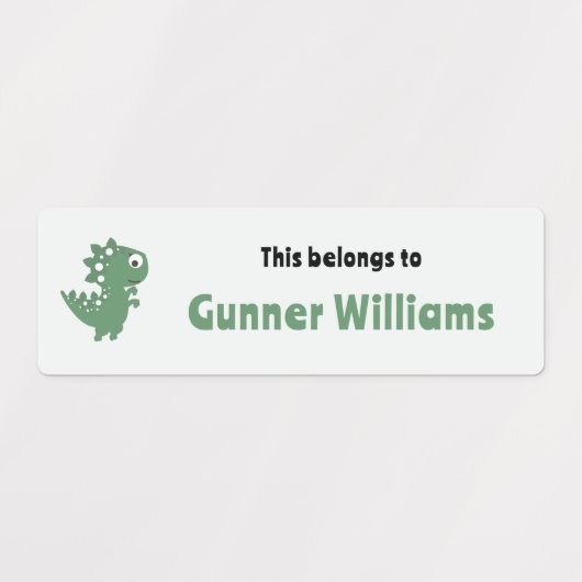 Dinosaur School Naam Labels (Design 1)