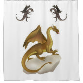Dinosaur Shower Curtain Douchegordijn (Voorkant)