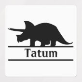 Dinosaur Silhouette Persoonlijke Names Labels (Design 2)