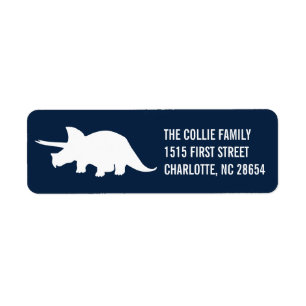 Dinosaur Silhouette Return Address Label