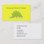 Dinosaur Silhouette Visitekaartjes (Voorkant / Achterkant)