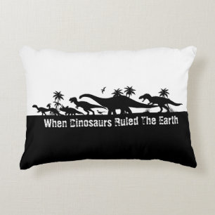 Dinosaur Silhouettes Accent Kussen