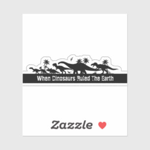 Dinosaur Silhouettes Sticker