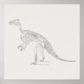 Dinosaur Skeleton Art Poster (Voorkant)