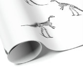 Dinosaur Skeletons Pattern CUSTOM ACHTERGROUND COL Cadeaupapier (Rol Hoek)
