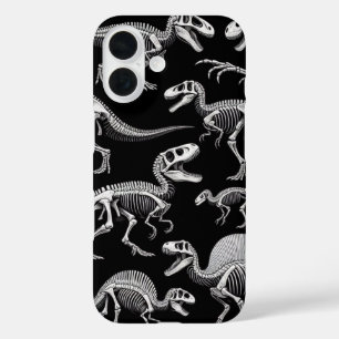 Dinosaur Skeletons Witte Fossiele Botten iPhone 16 Hoesje