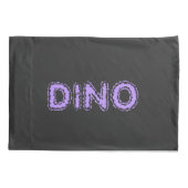 Dinosaur - Sketched Art Animal in zwart-wit Kussensloop (Achterkant)