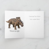 Dinosaur Skull BIRTHDAY PARTY Kaart (Binnen)