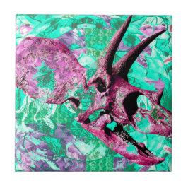 Dinosaur Skull Print Design Tegeltje