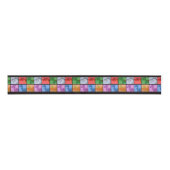 Dinosaur Squares Grosgrain Lint (Voorkant)