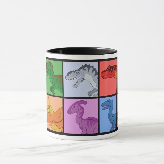 Dinosaur Squares Mok (Midden)