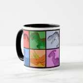 Dinosaur Squares Mok (Voorkant links)