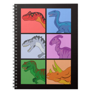 Dinosaur Squares Notitieboek